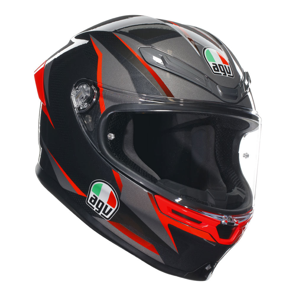 AGV K6 S Slashcut Black/Red S