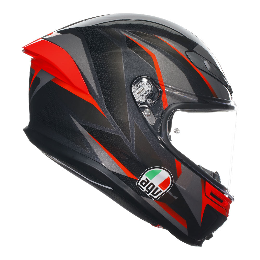 AGV K6 S Slashcut Black/Red S