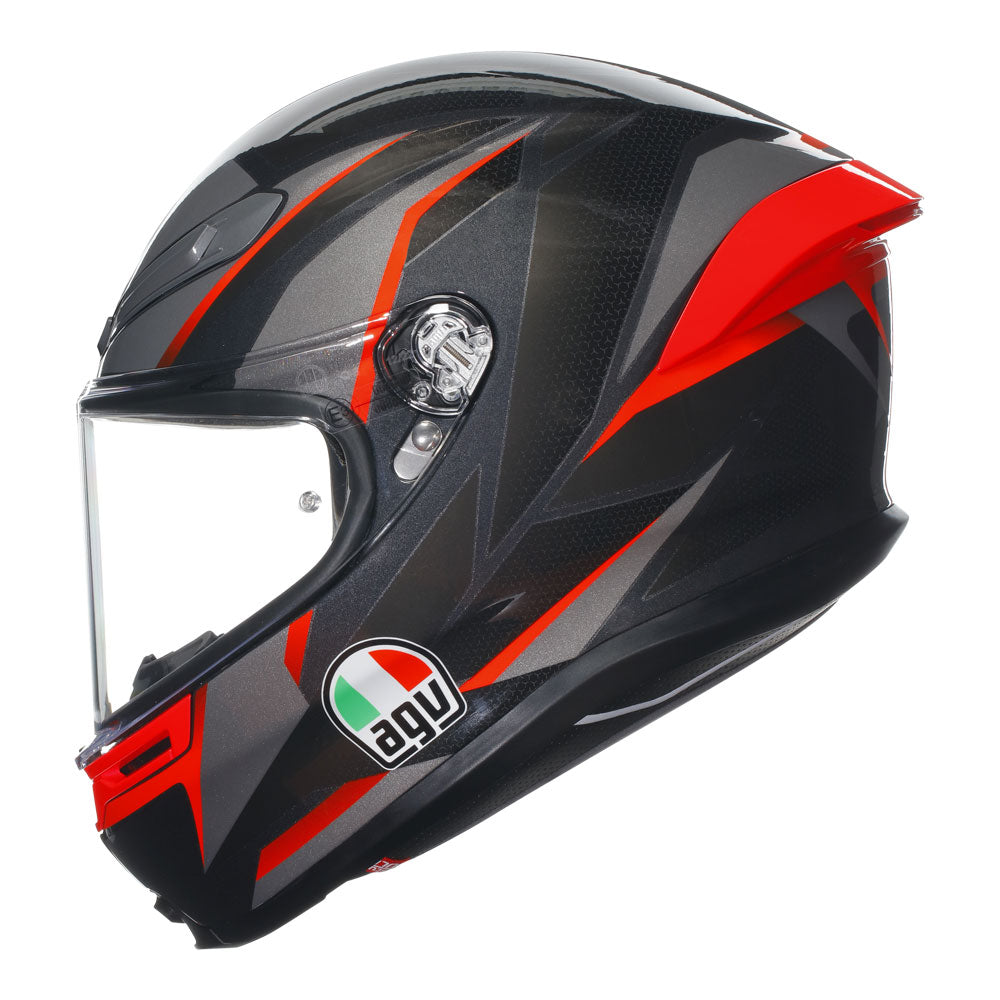 AGV K6 S Slashcut Black/Red L