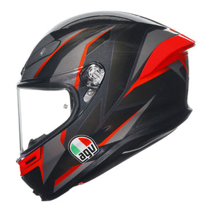 AGV K6 S Slashcut Black/Red L