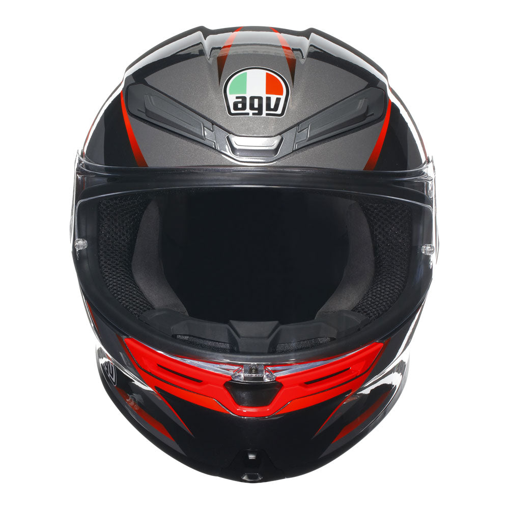 AGV K6 S Slashcut Black/Red XL