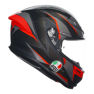 AGV K6 S Slashcut Black/Red XL