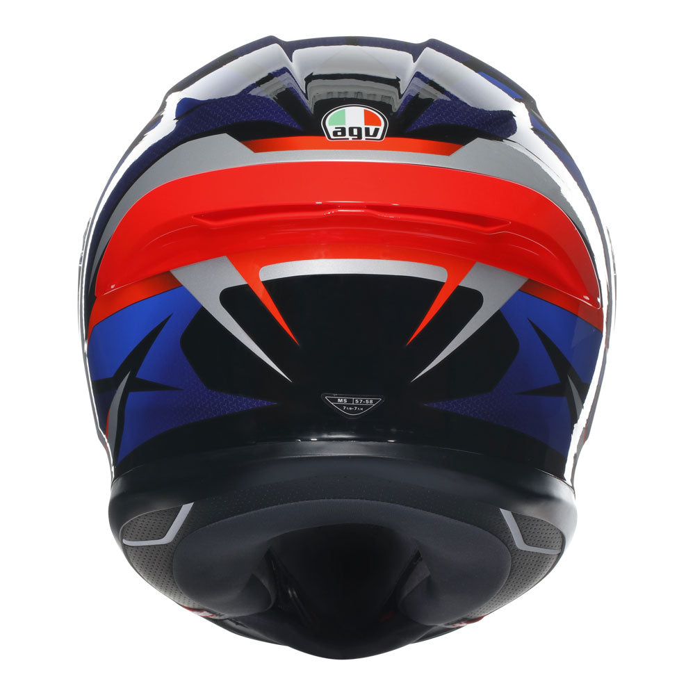 AGV K6 S Slashcut Blue/Red S