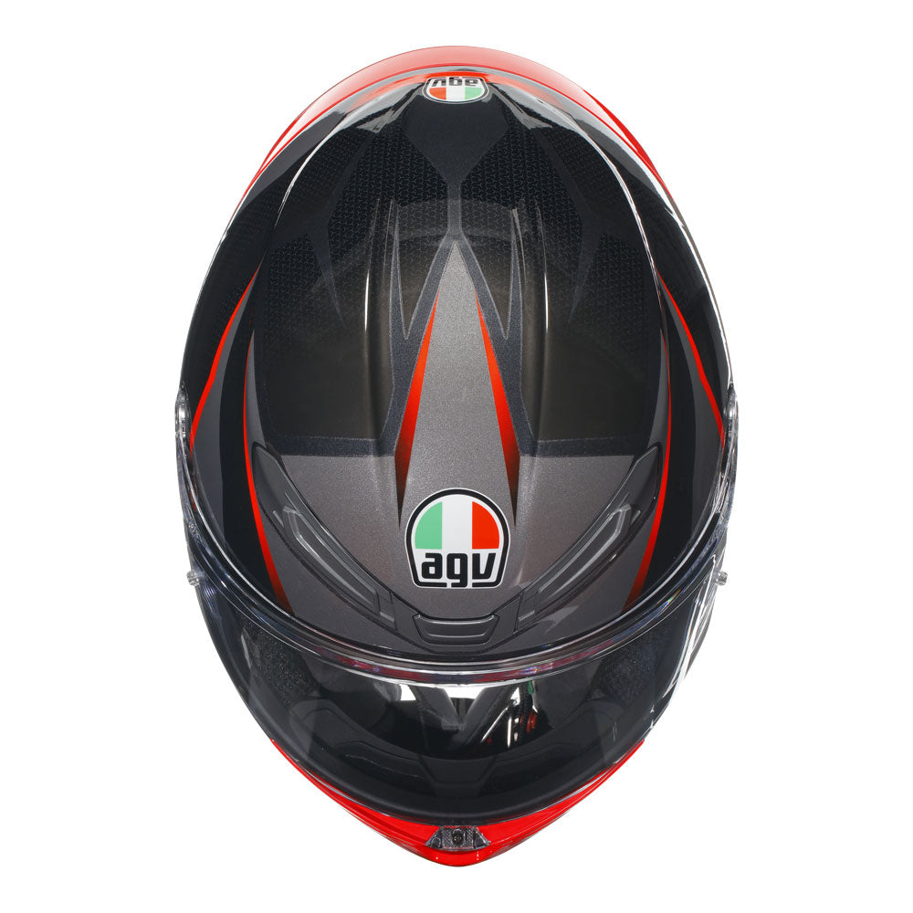 AGV K6 S Slashcut Black/Red XL