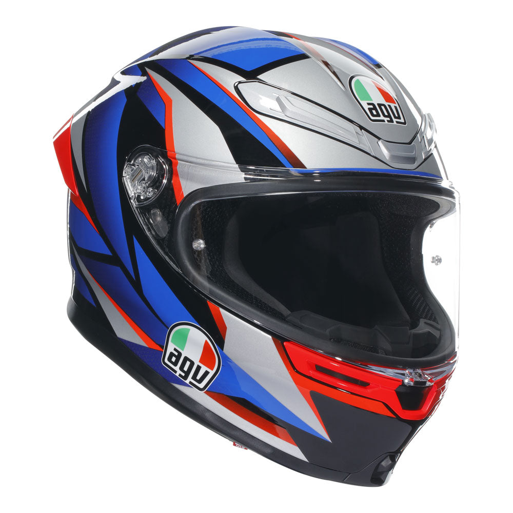 AGV K6 S Slashcut Blue/Red M