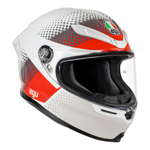 AGV K6 S Smu Fision White/Red/Light Grey S