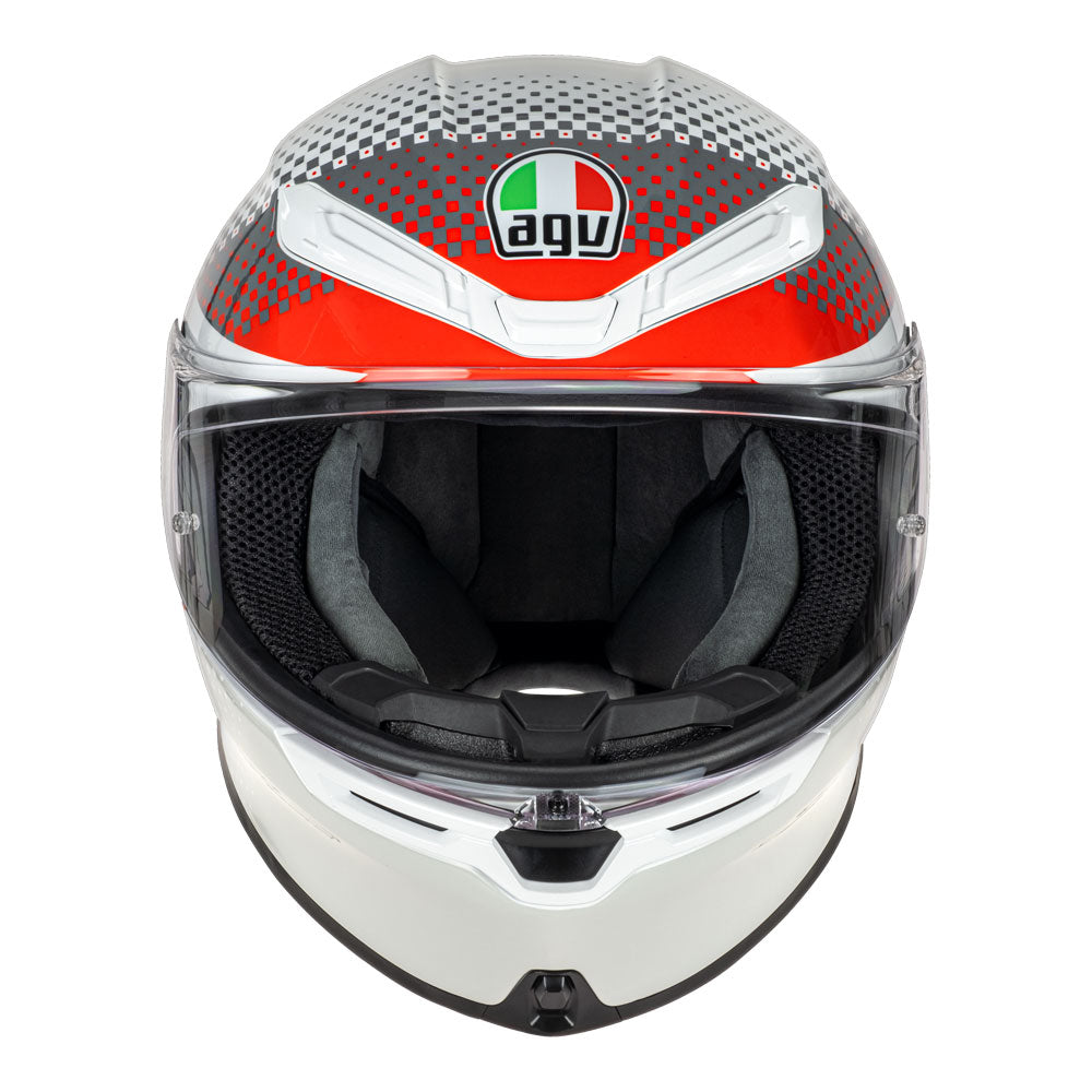 AGV K6 S Smu Fision White/Red/Light Grey L