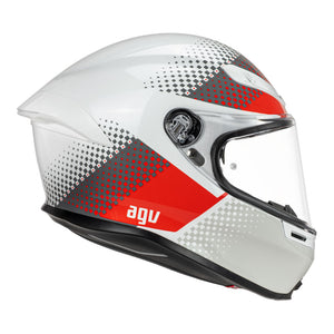 AGV K6 S Smu Fision White/Red/Light Grey XL