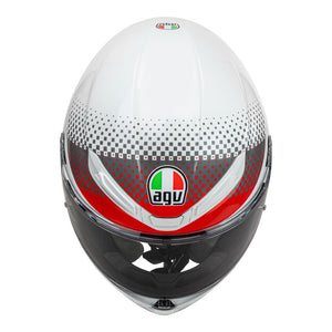 AGV K6 S Smu Fision White/Red/Light Grey L