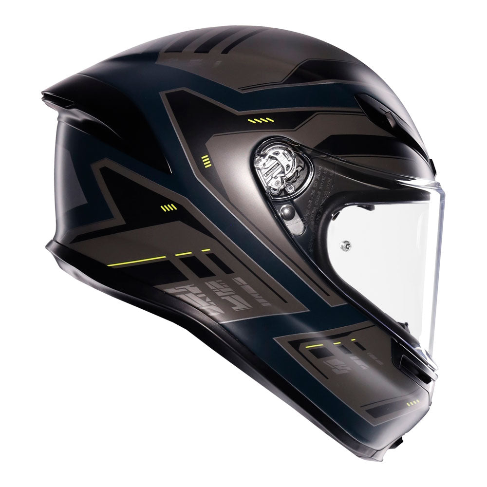 AGV K6 S Enhance Matt Grey/Fluro Yellow S
