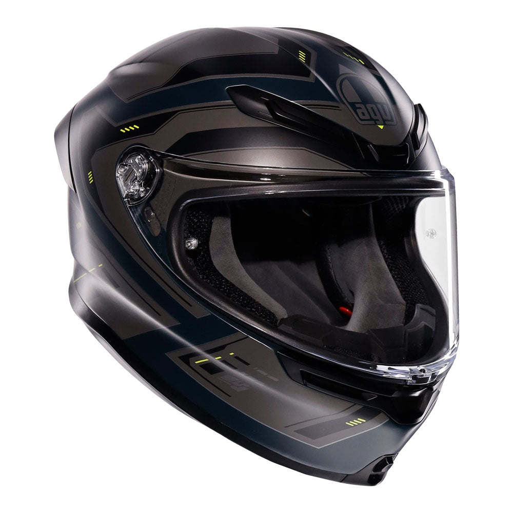 AGV K6 S Enhance Matt Grey/Fluro Yellow L