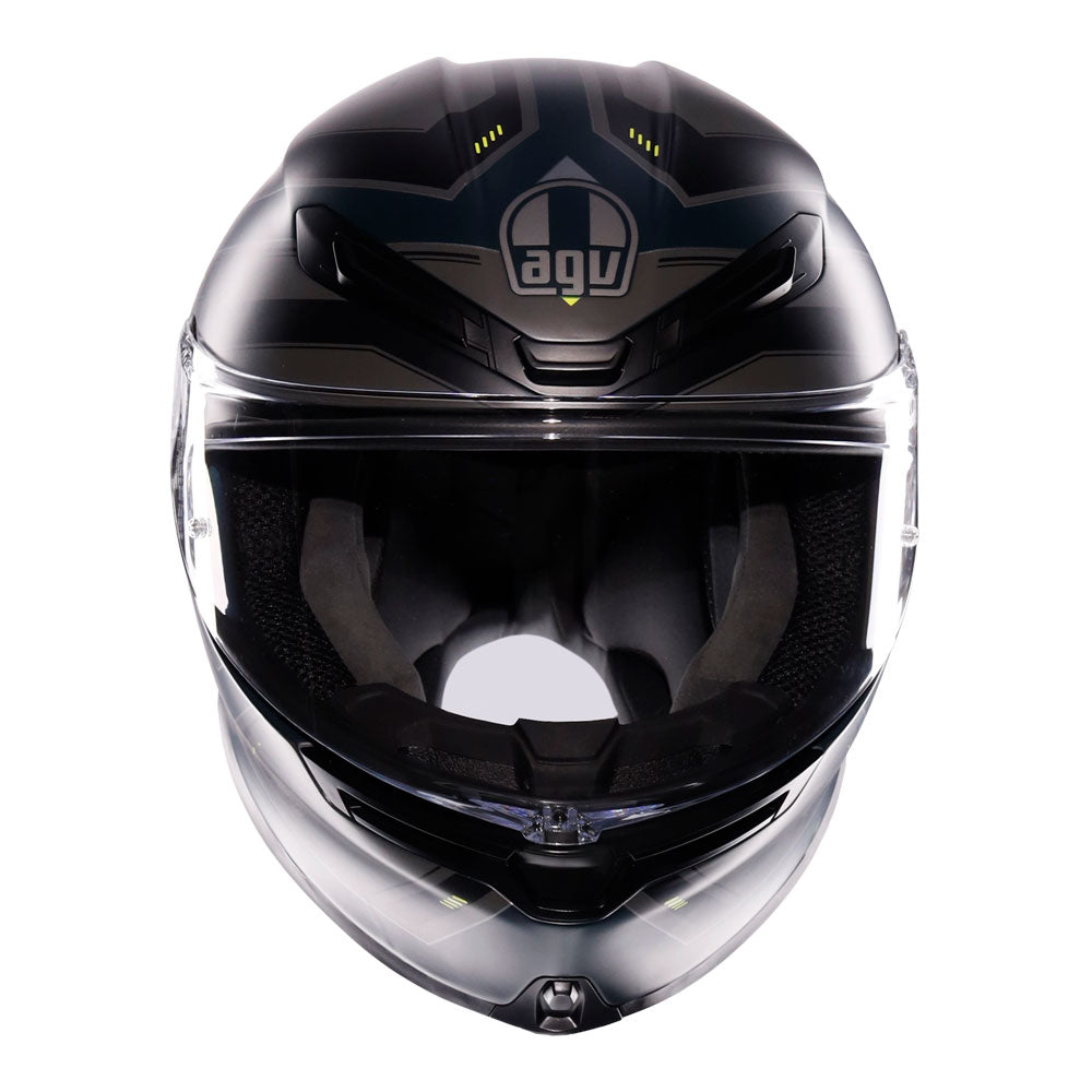 AGV K6 S Enhance Matt Grey/Fluro Yellow L