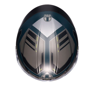 AGV K6 S Enhance Matt Grey/Fluro Yellow M