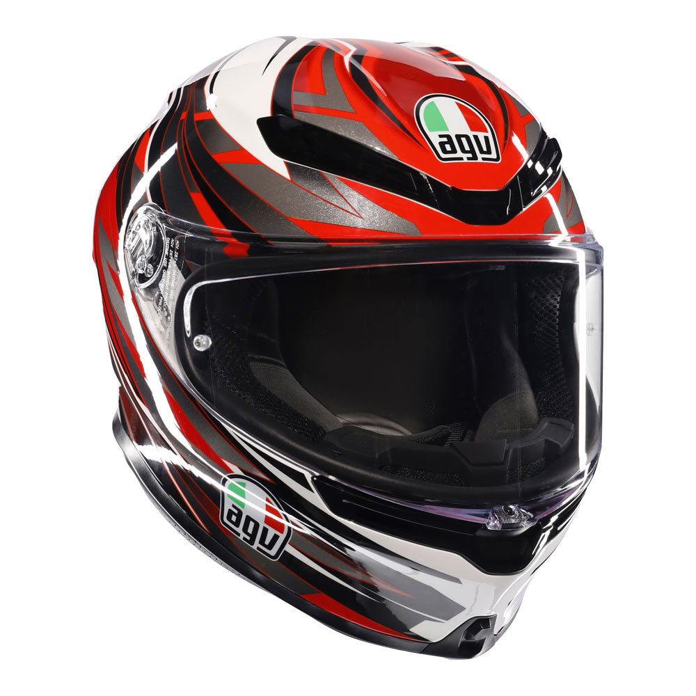 AGV K6 S Reeval White/Red/Grey M