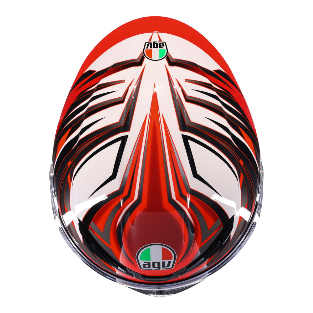 AGV K6 S Reeval White/Red/Grey S