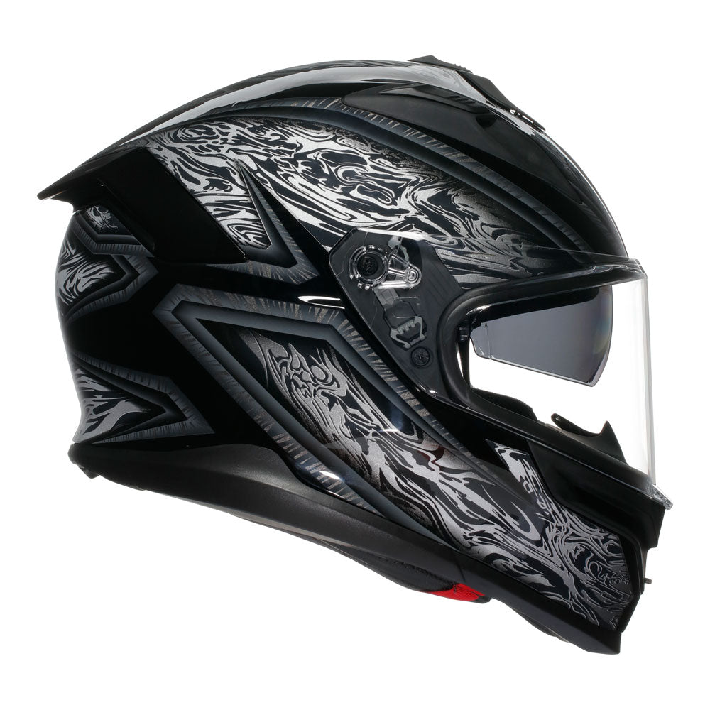 AGV K7 Damascus Black/Silver S