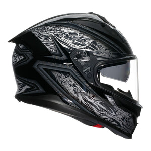 AGV K7 Damascus Black/Silver S