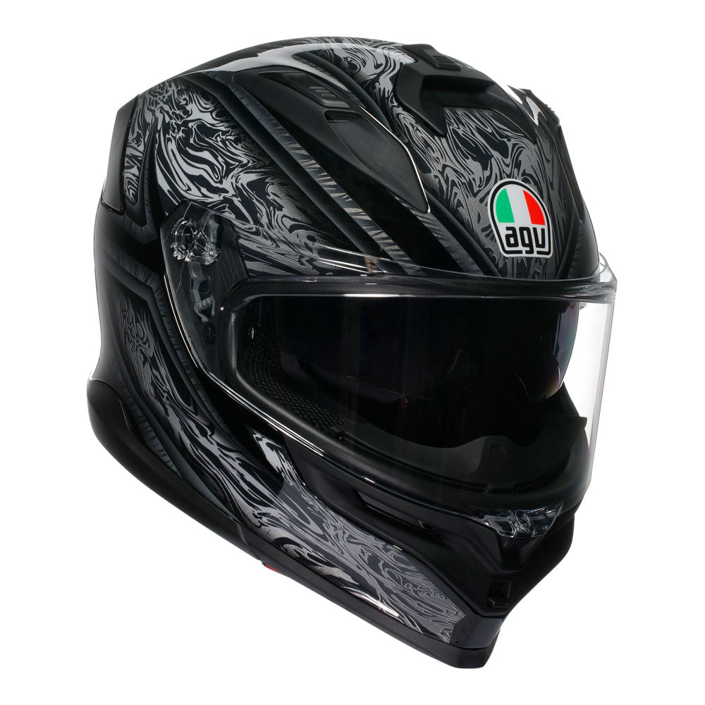 AGV K7 Damascus Black/Silver L
