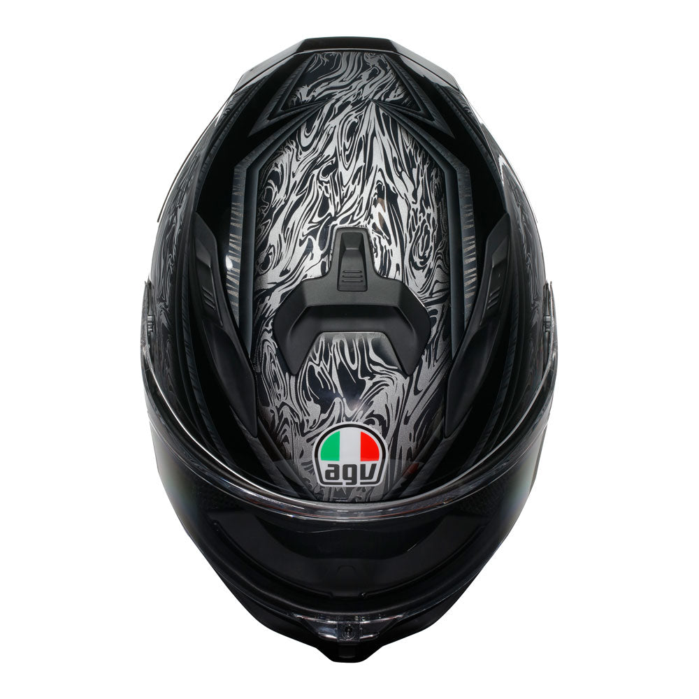 AGV K7 Damascus Black/Silver S