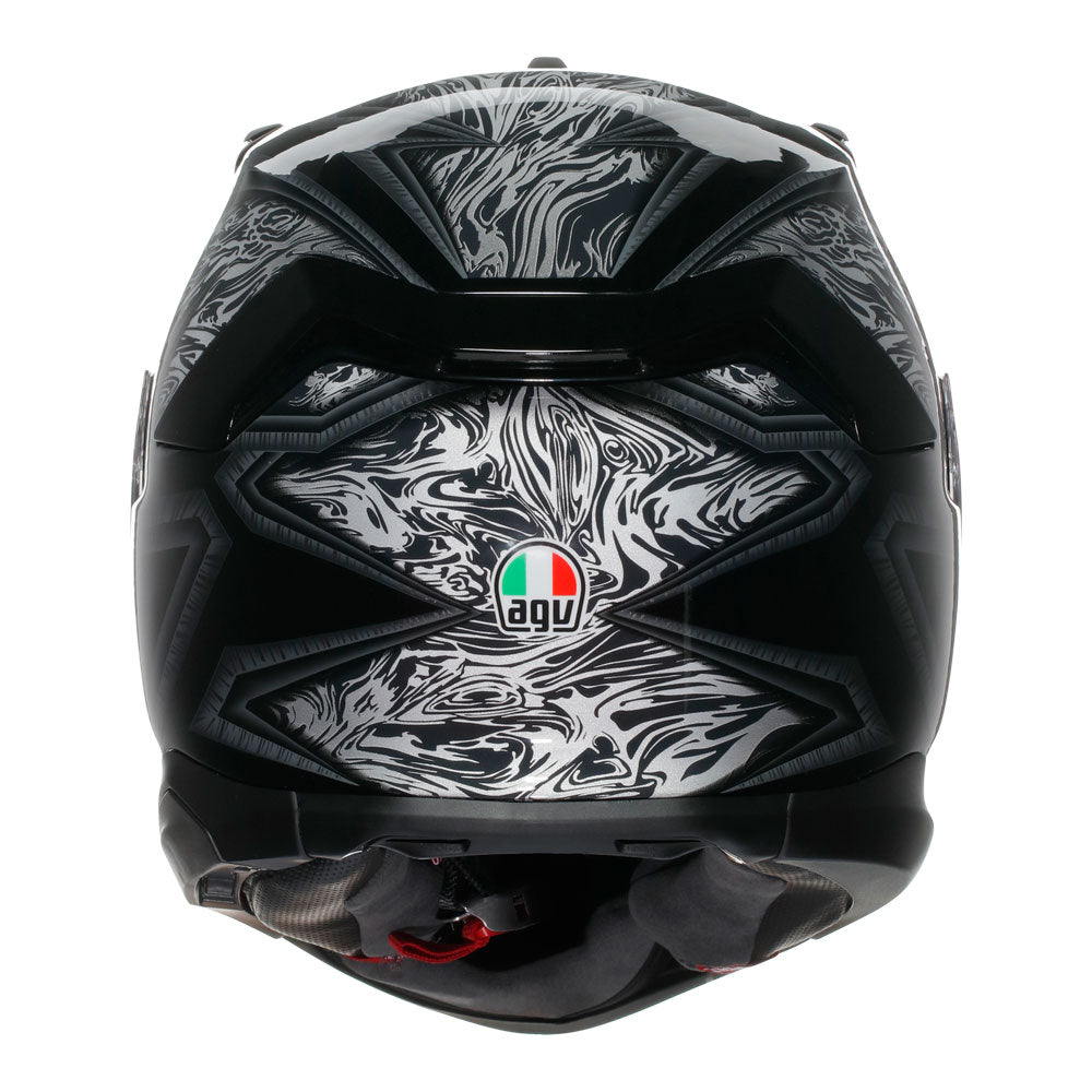 AGV K7 Damascus Black/Silver L