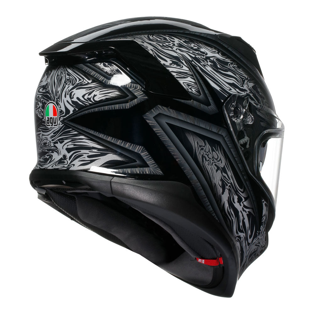 AGV K7 Damascus Black/Silver L
