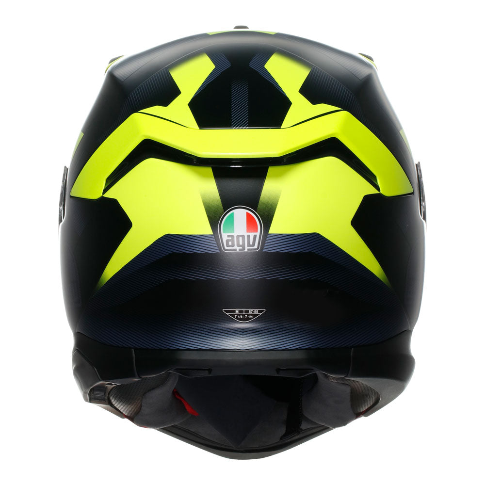 AGV K7 Glimpse Black/Fluoro Yellow XL
