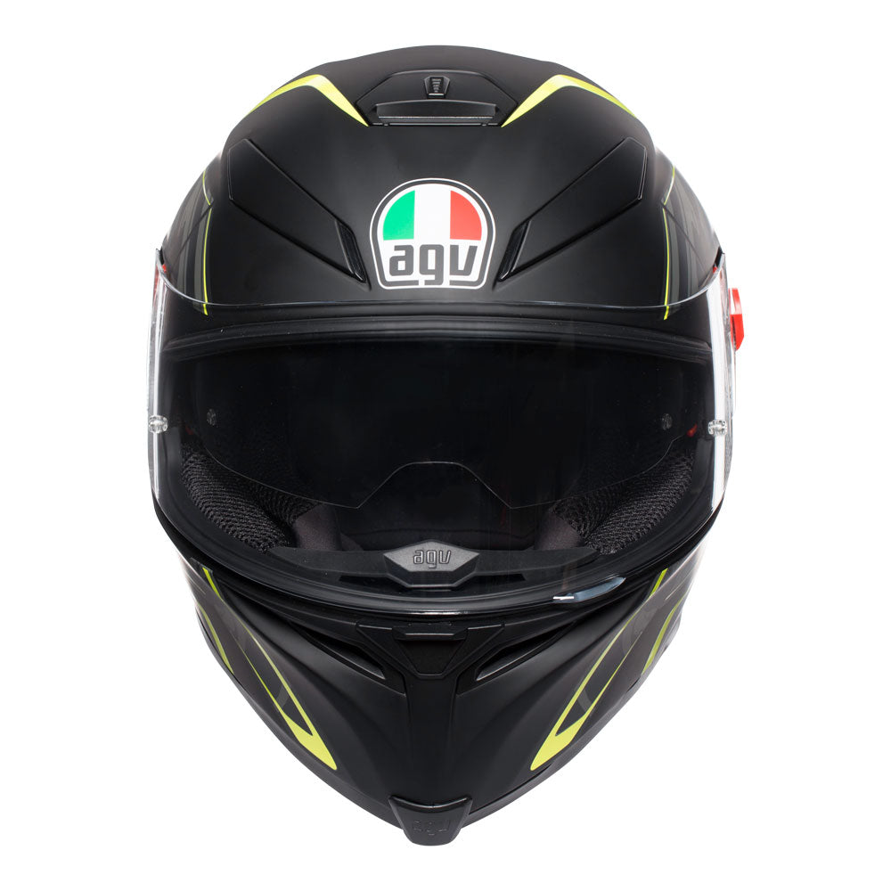 AGV K5 S Tornado Matt Black/Yellow Fluro MS*