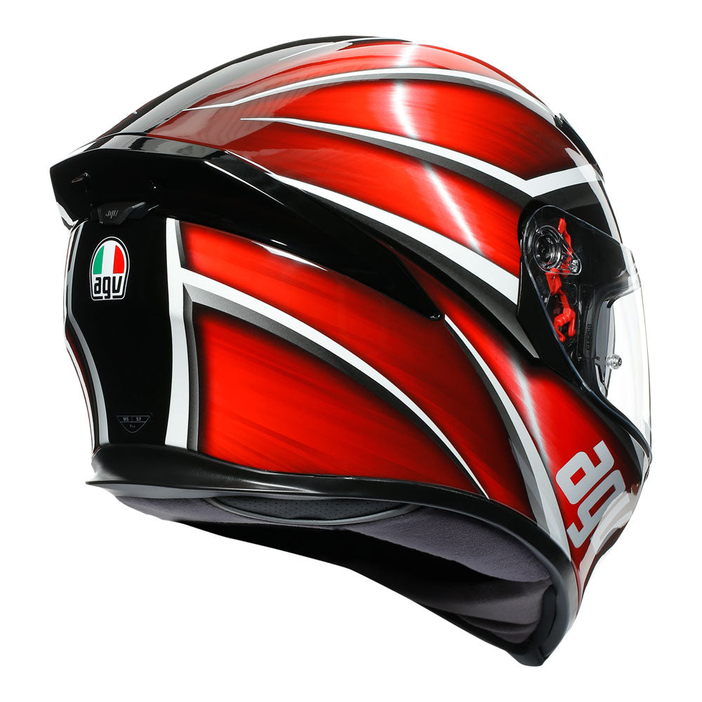 AGV K5 S Tempest Black/Red XS*