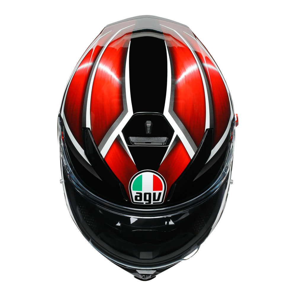 AGV K5 S Tempest Black/Red S*