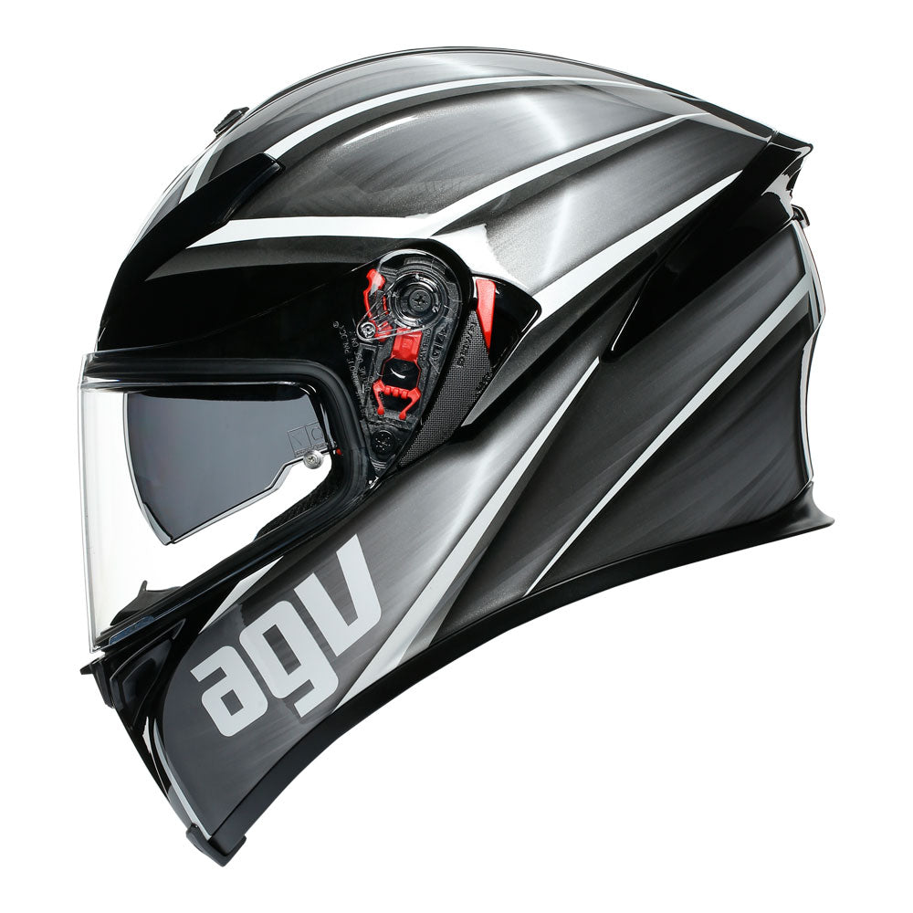 AGV K5 S Tempest Black/Silver MS*