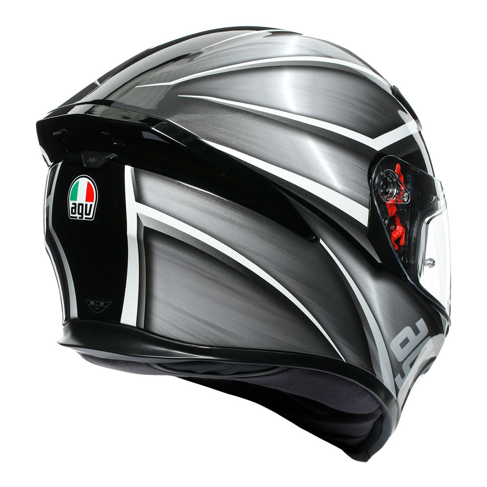 AGV K5 S Tempest Black/Silver MS*