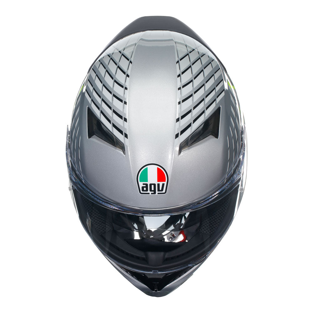 AGV K3 Fortify Grey/Black/Yellow Fluro L