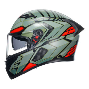 AGV K3 Decept Matt Black/Green/Red XS