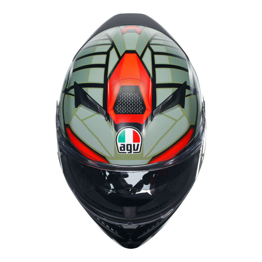 AGV K3 Decept Matt Black/Green/Red XS