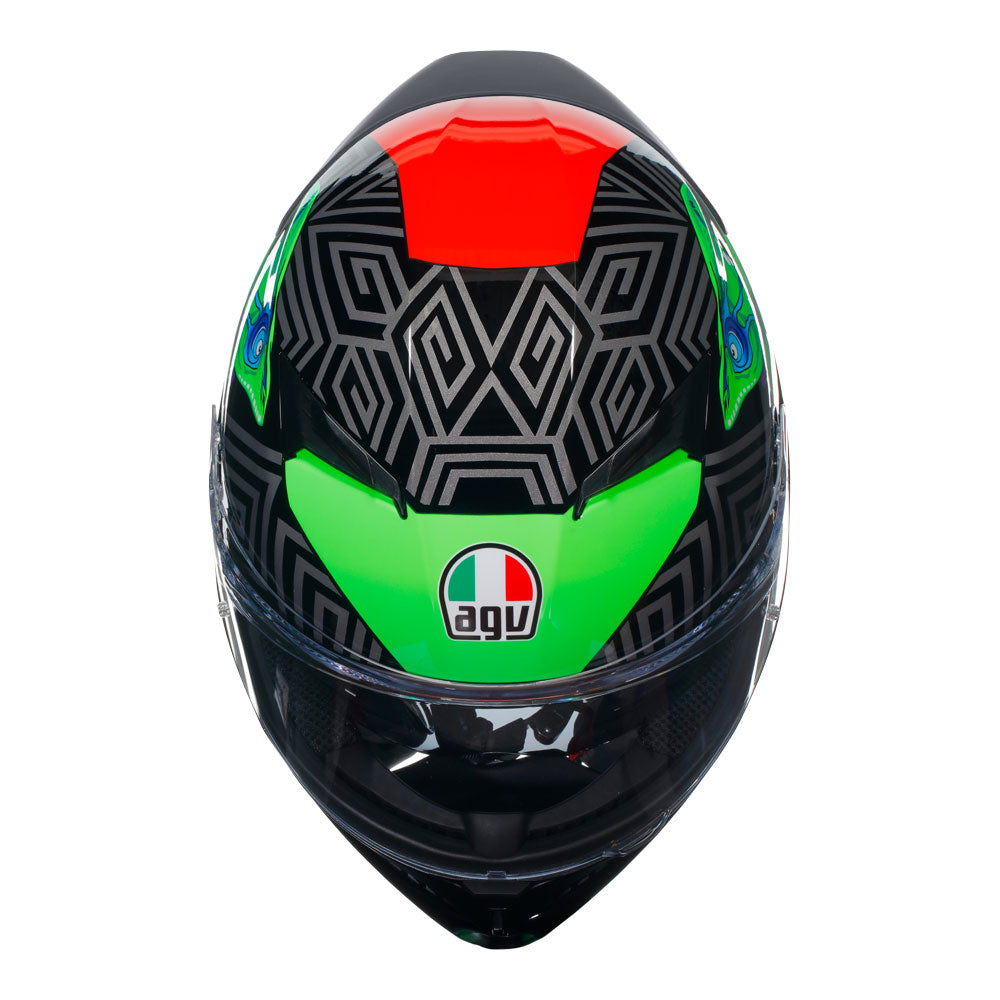 AGV K3 Kamaleon Black/Red/Green XS