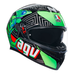 AGV K3 Kamaleon Black/Red/Green M