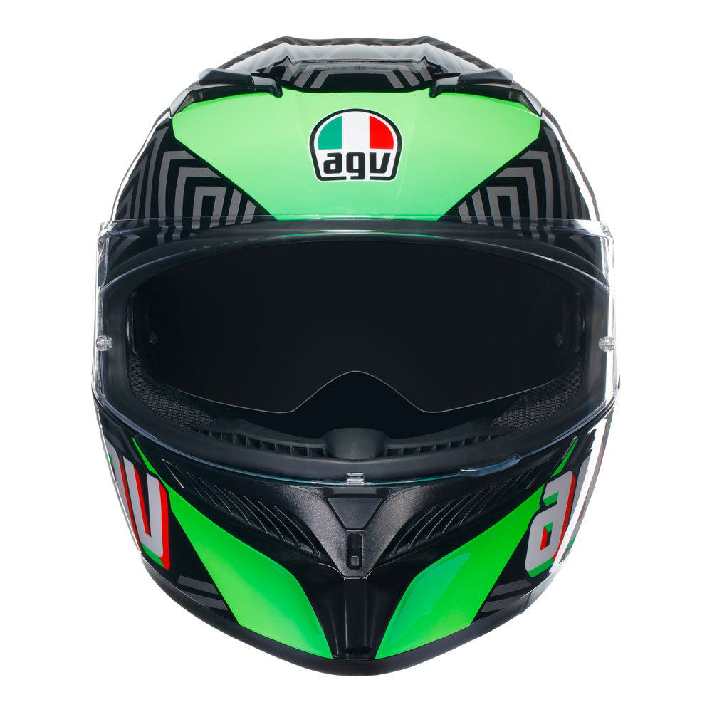 AGV K3 Kamaleon Black/Red/Green M