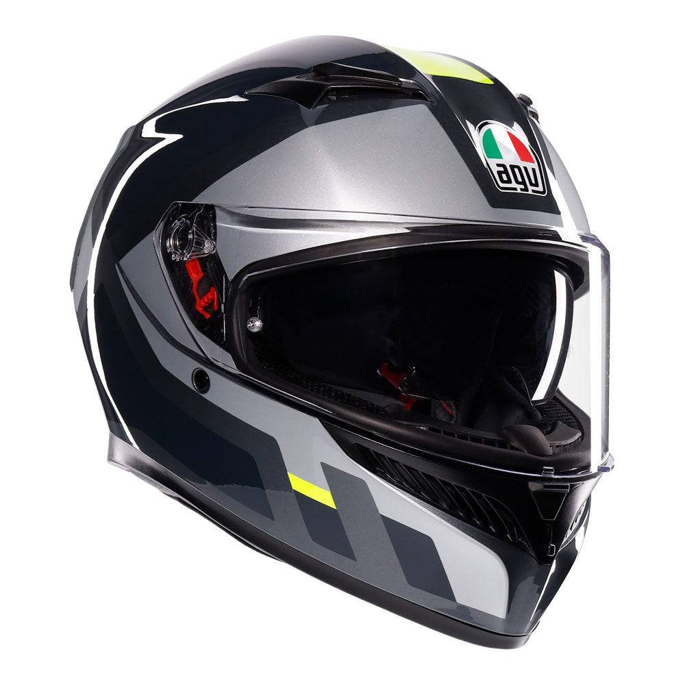AGV K3 Shade Grey/Fluro Yellow M