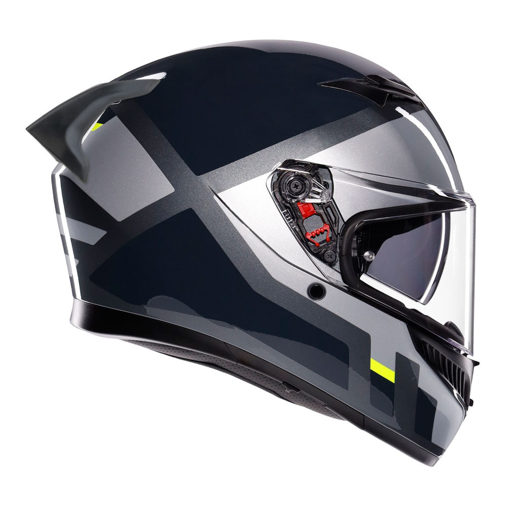 AGV K3 Shade Grey/Fluro Yellow 2XL