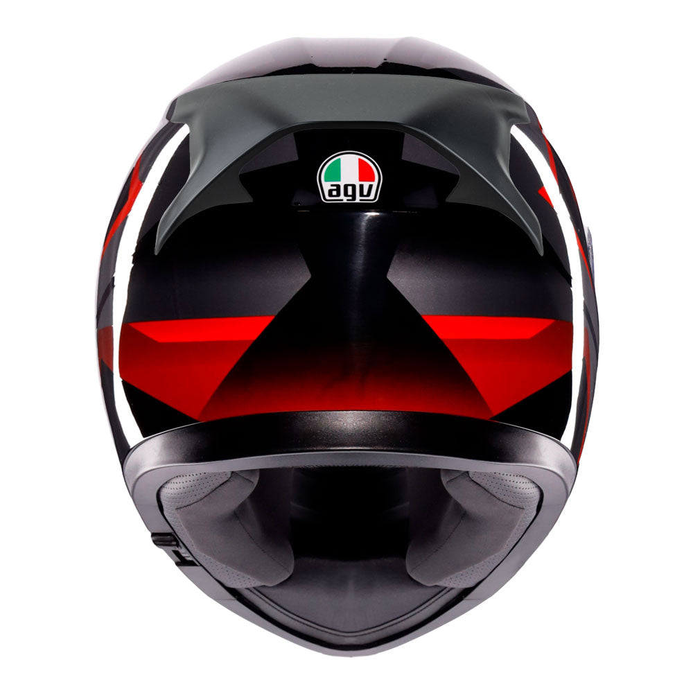 AGV K3 Striga Matt Black/Grey/Red 2XL