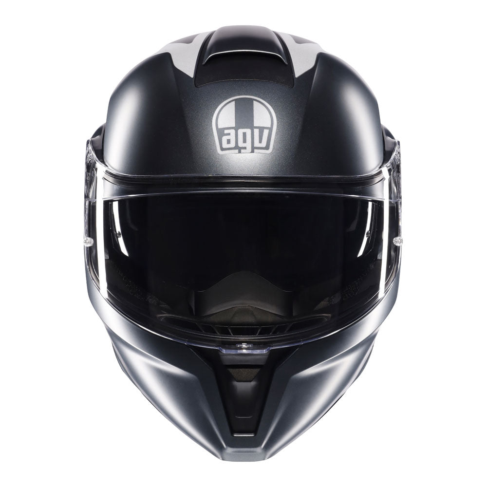 AGV Streetmodular Resia Matt Grey/Silver/Red L