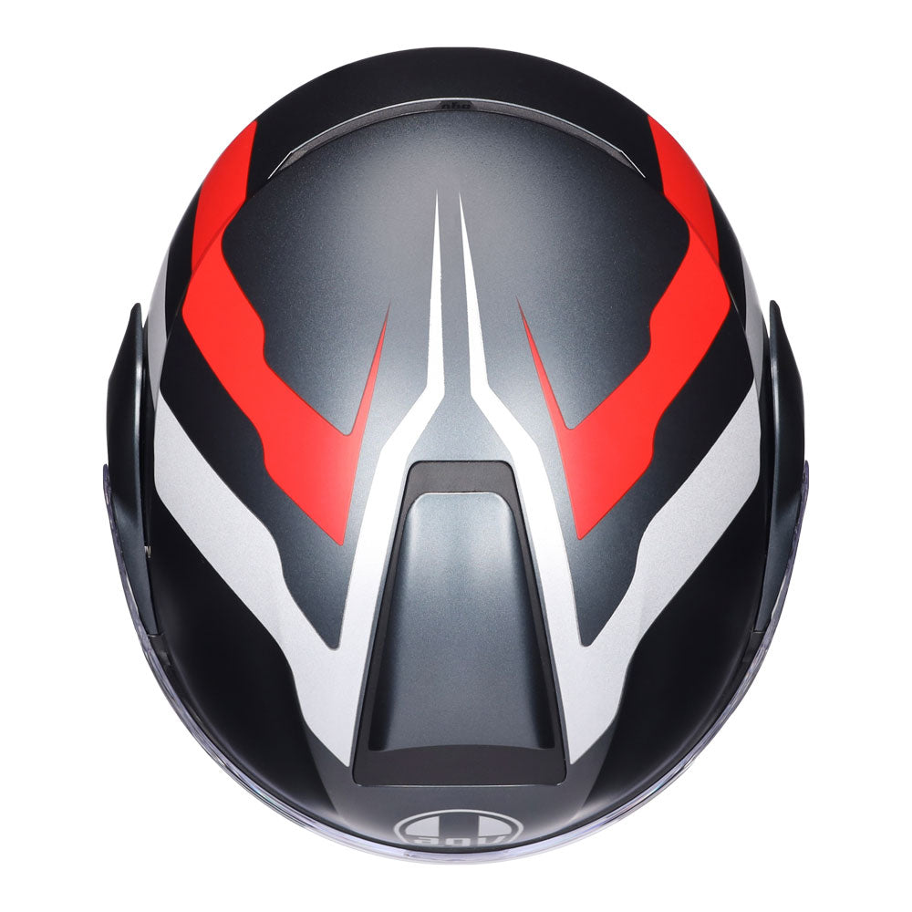 AGV Streetmodular Resia Matt Grey/Silver/Red L