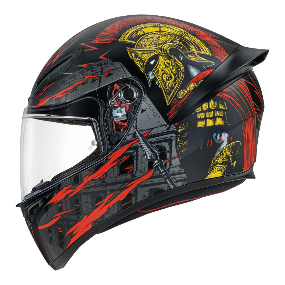 AGV K1 S Gladiator Matt Black/Gold/Red L