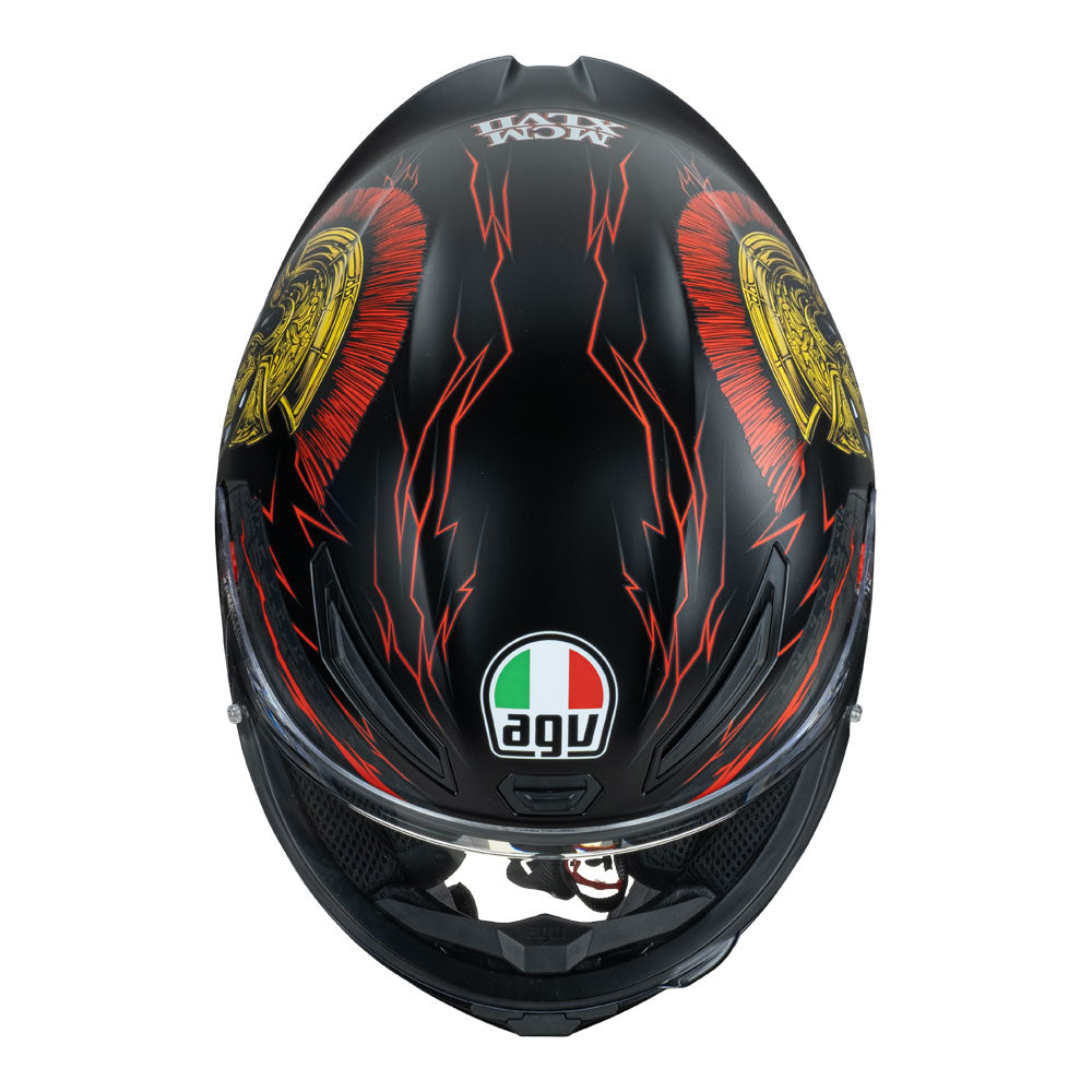AGV K1 S Gladiator Matt Black/Gold/Red L
