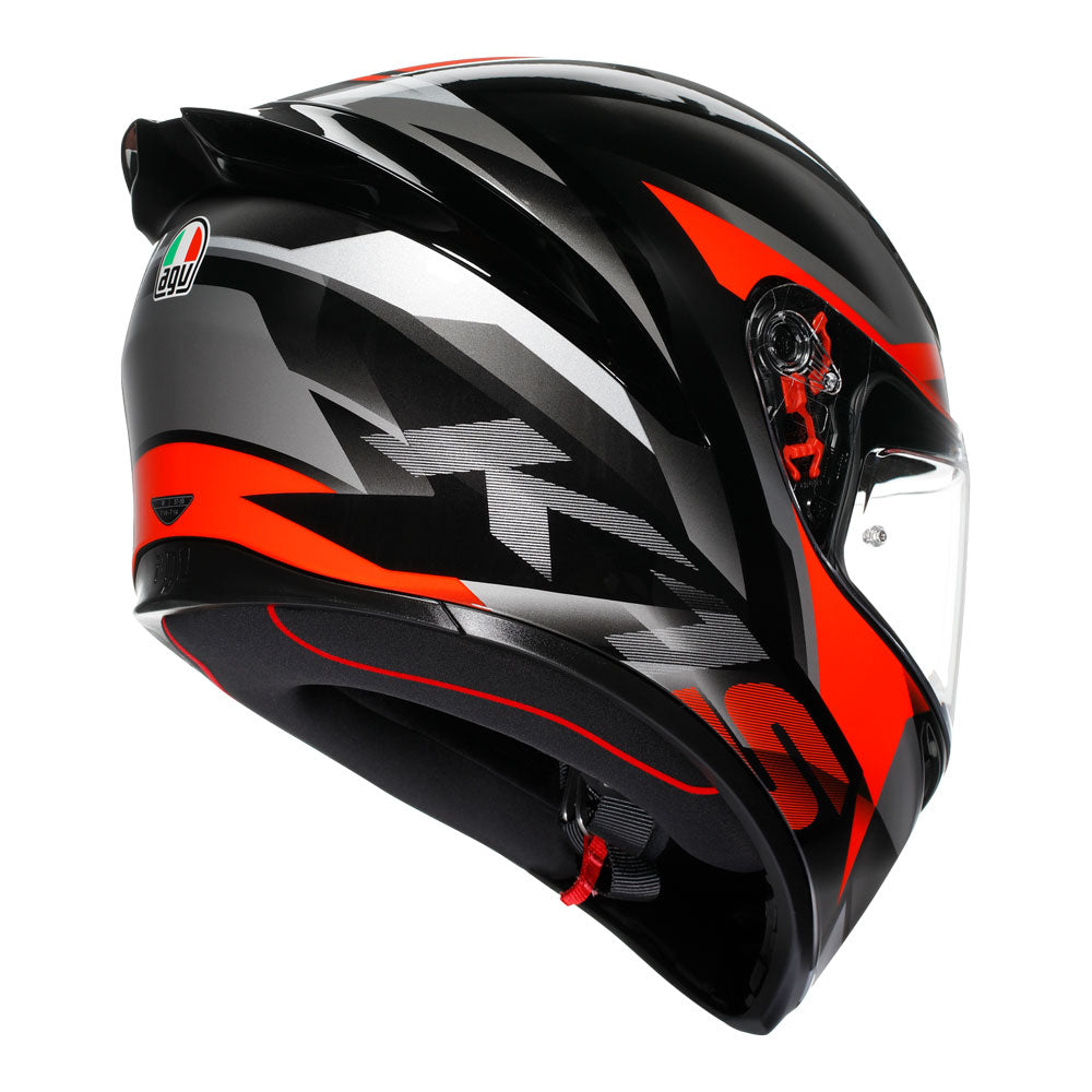 AGV K1 S Fastlap Black/Grey/Red M