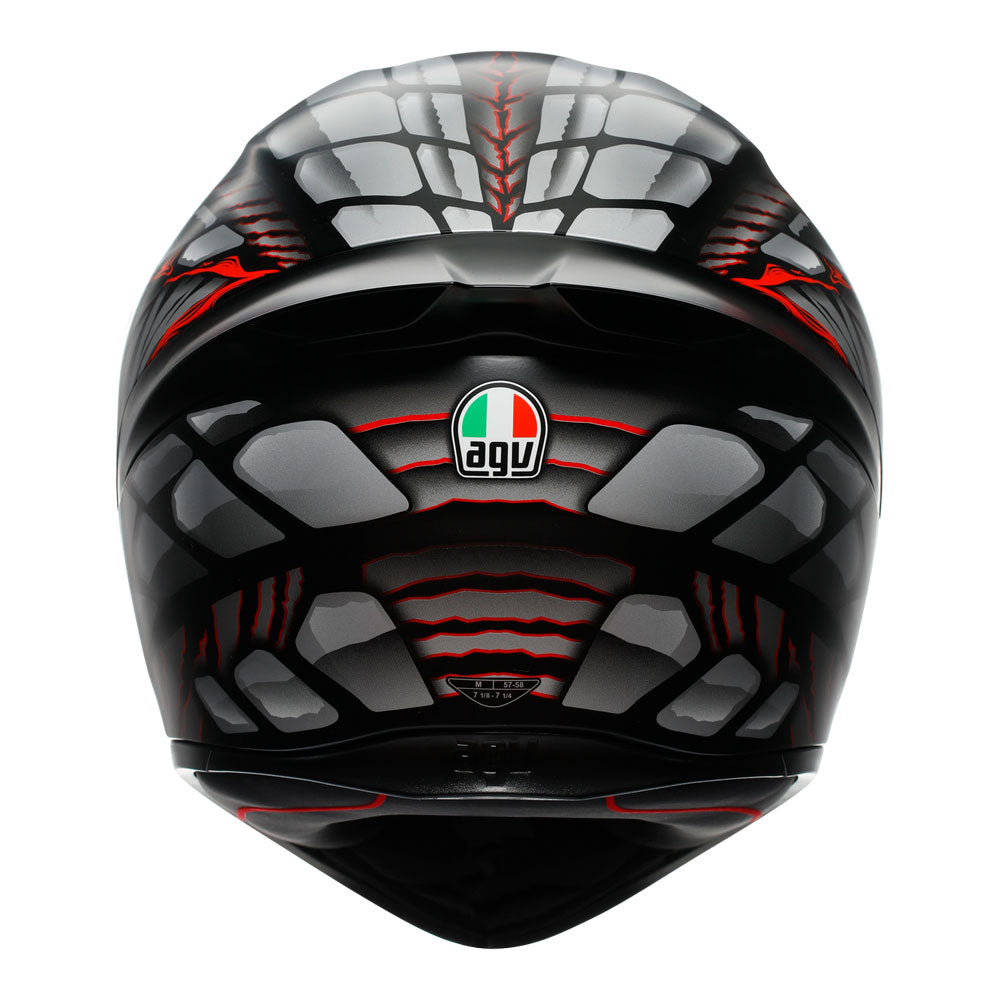 AGV K1 S Lyzard Black/Grey/Red L