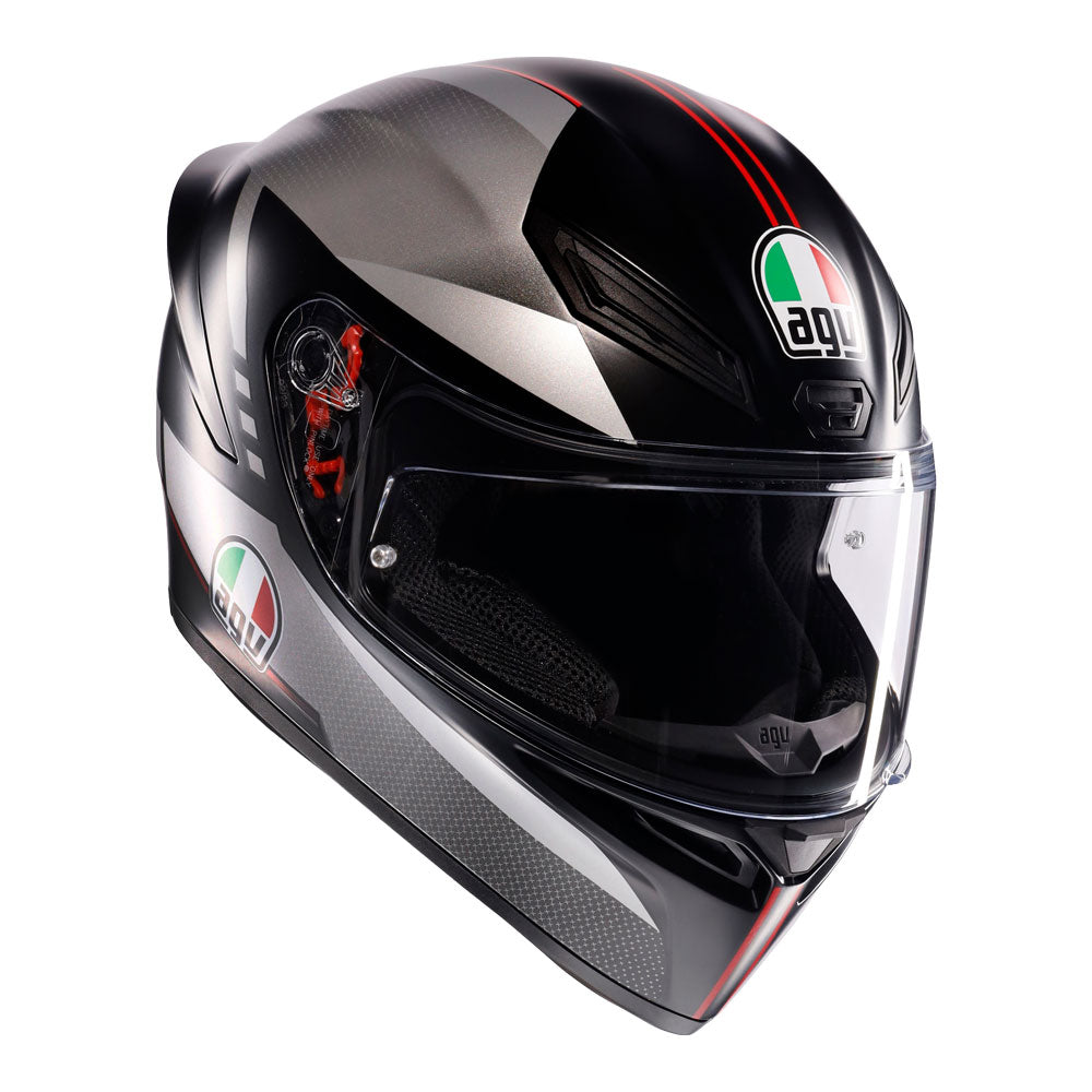 AGV K1 S Lap Matt Black/Grey/Red S