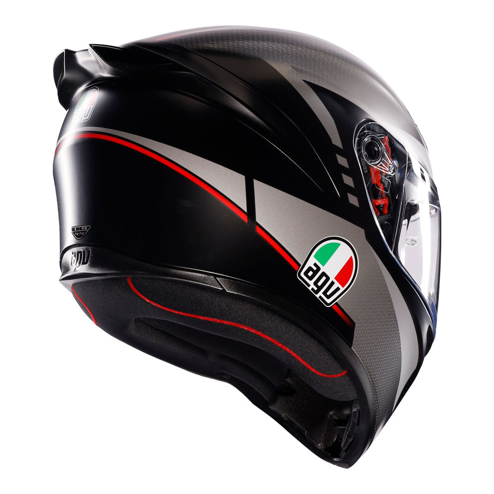 AGV K1 S Lap Matt Black/Grey/Red M