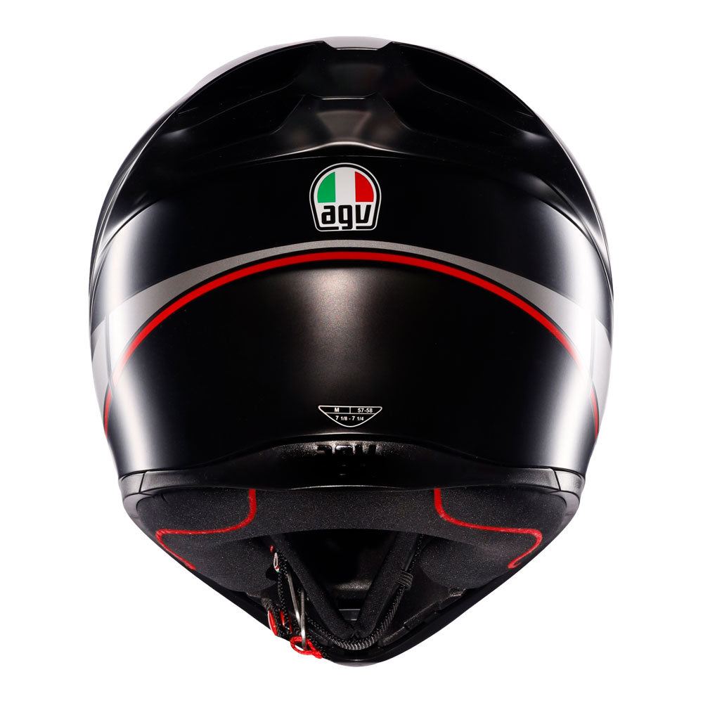 AGV K1 S Lap Matt Black/Grey/Red L