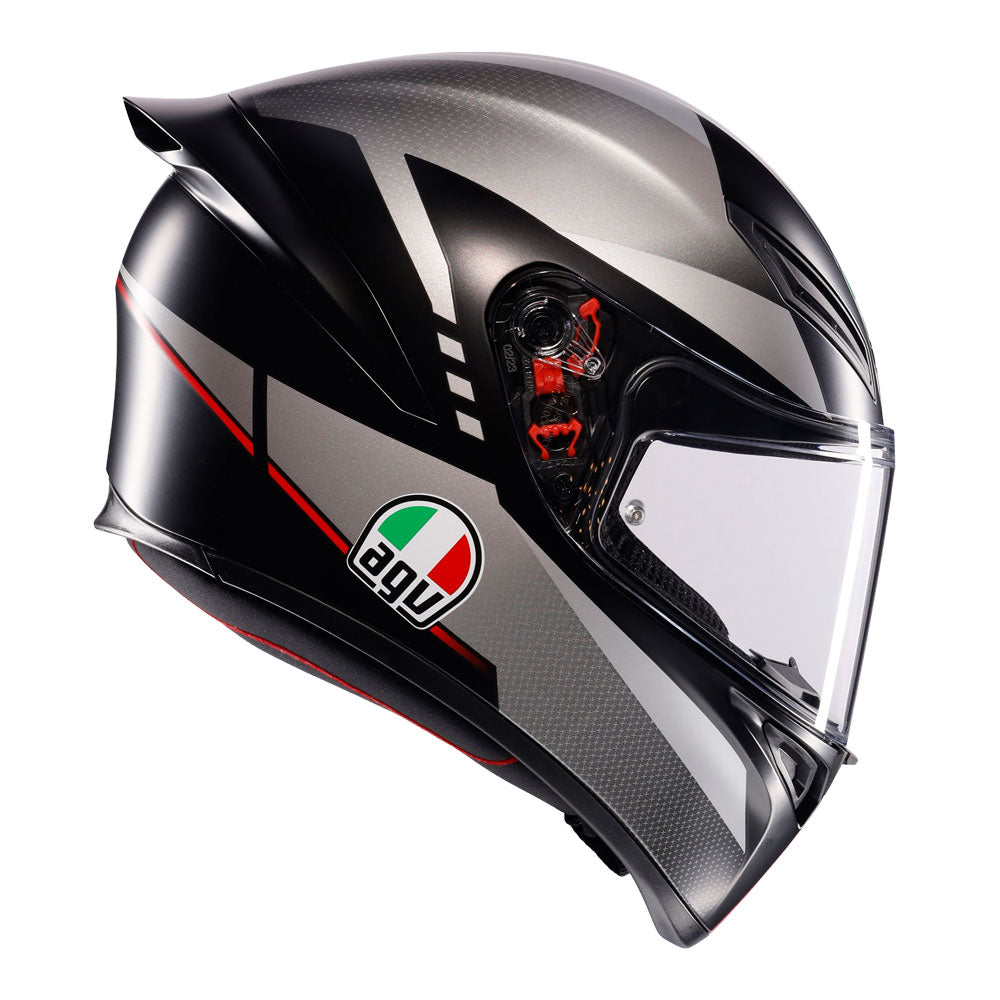AGV K1 S Lap Matt Black/Grey/Red XL
